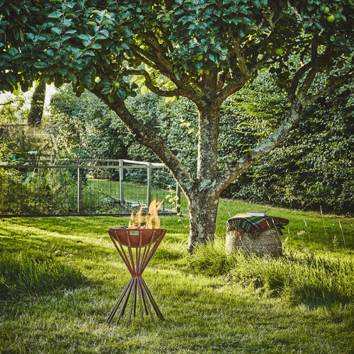 Image showing the Dakota Tall Metal  Fire Pit, H65cm, Rust product.