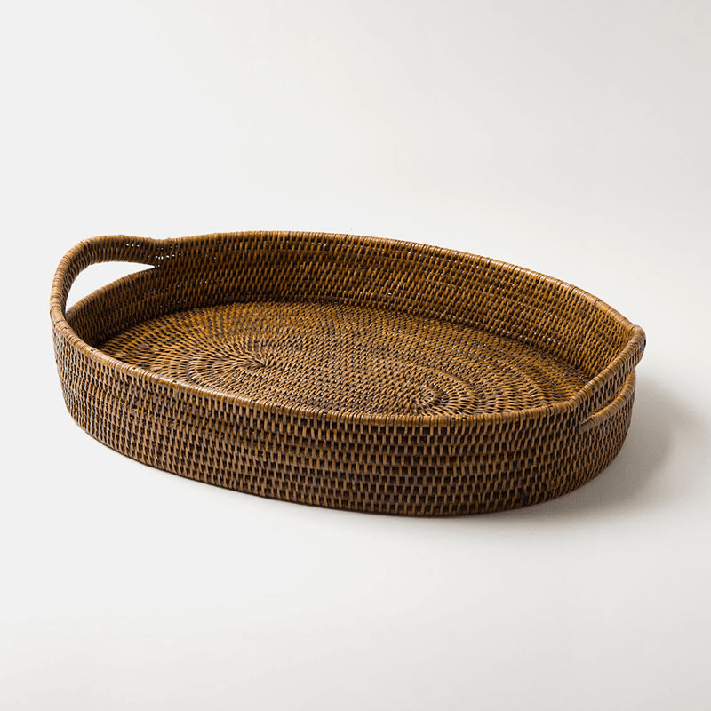 Pegu Rattan Tray, 55 x 40cm, Brown