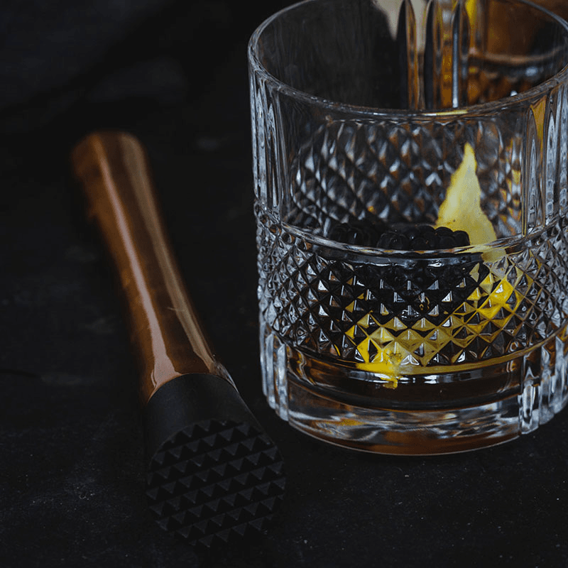 BarCraft Cocktail muddler, Stainless Steel With Copper Finish