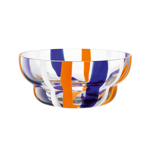 Image showing the Folk Bowl, D24cm, Blue/Orange/White product.