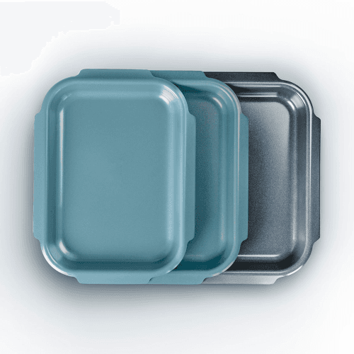 Image showing the Nest Set of 3 Baking Trays, Blue product.