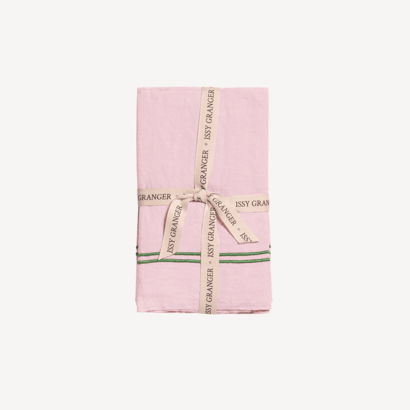 Set of Four Linen Napkins, 50 x 50cm, Pink