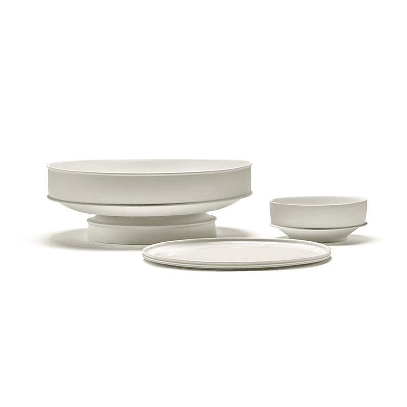 Dune Cake Stand, D33cm, Alabaster