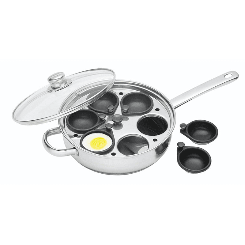 Clearview Egg poacher with 6 compartments, 28cm, stainless steel