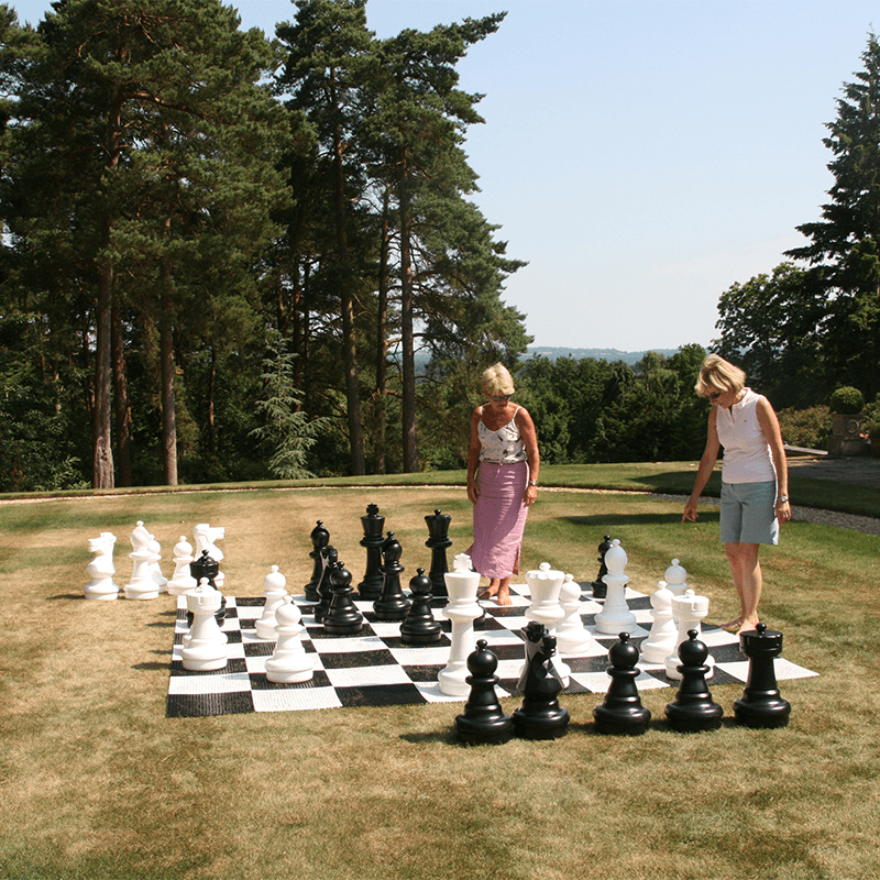 Giant Chess Set with Board