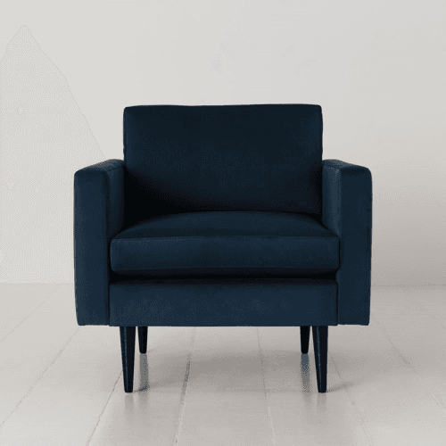 Image showing the Model 01 Velvet Armchair, Teal product.