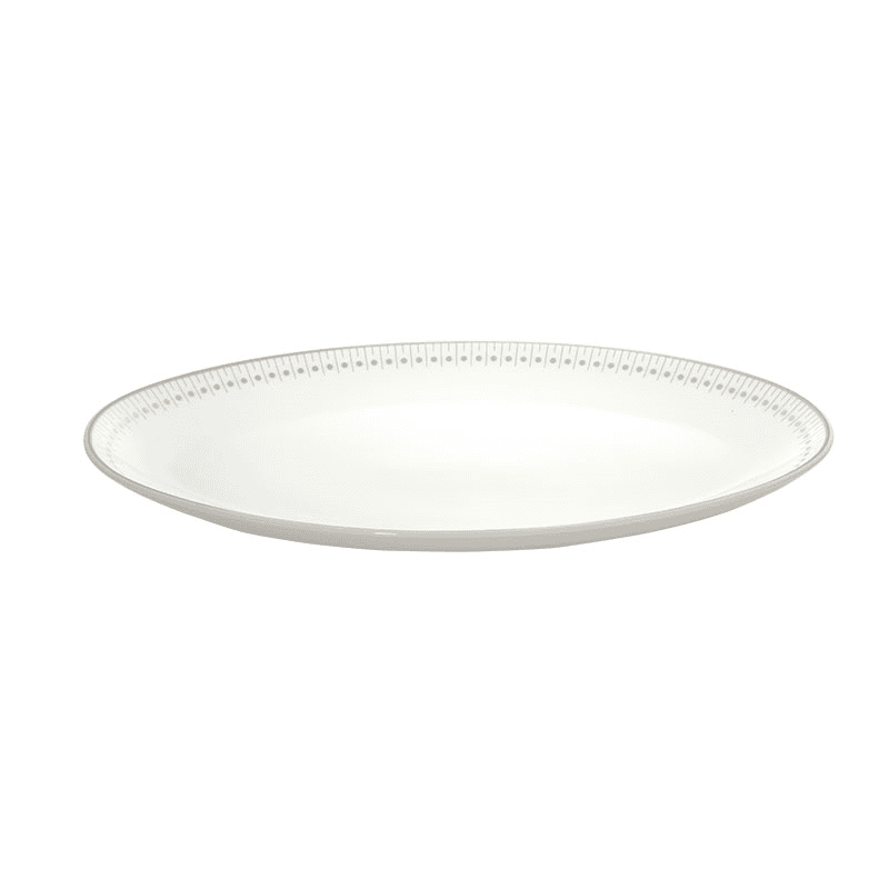 Malmaison Impériale Oval Platter, L28cm, Platinum