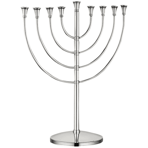 Image showing the Judaique Menorah, L30 x W28cm, Silverplate product.