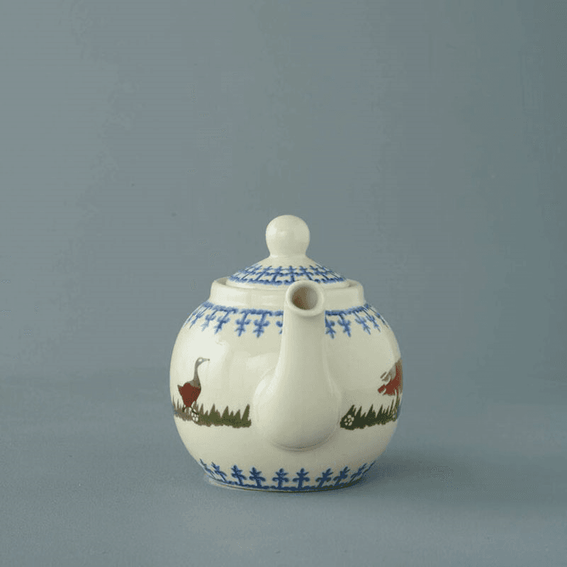 Brixton Pottery- Farm Animals, 2-Cup Teapot