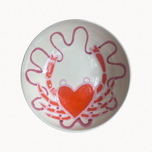 Image showing the Crab Bowl, D30cm, Orange product.