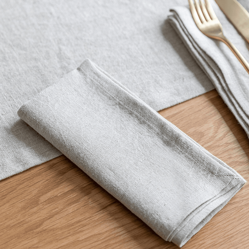 Classic Set of 4 Napkins, 40 x 40cm, Natural