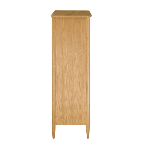 Image showing the Teramo 6 drawer tall chest, H140 x W64 x D47cm, Natural product.