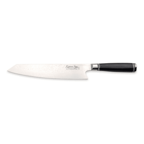 Image showing the Katana Saya Pakkawood Kiritsuke Knife, 24cm Damascus Blade product.
