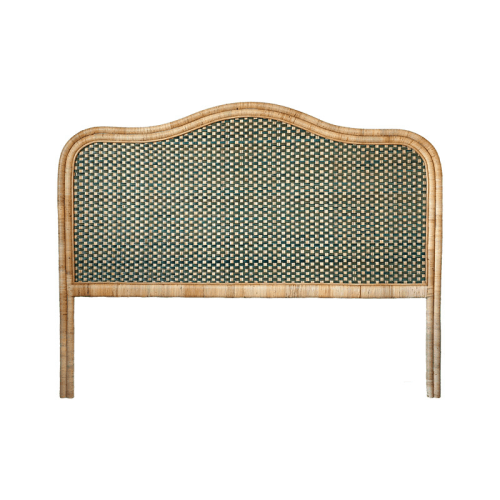 Image showing the Rattan Super King Headboard, Green product.