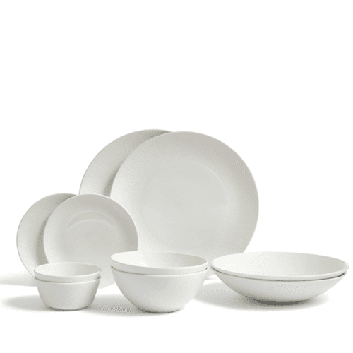 Image showing the Gio 10 Piece Dinnerware Set, White product.
