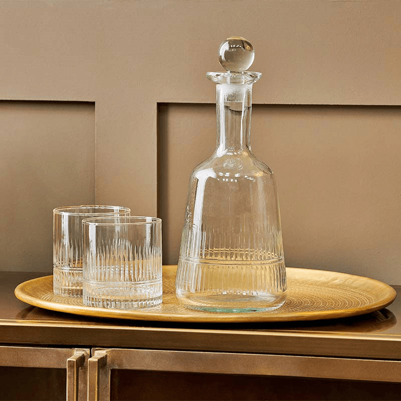 Mila Recycled Decanter, 1L, Clear