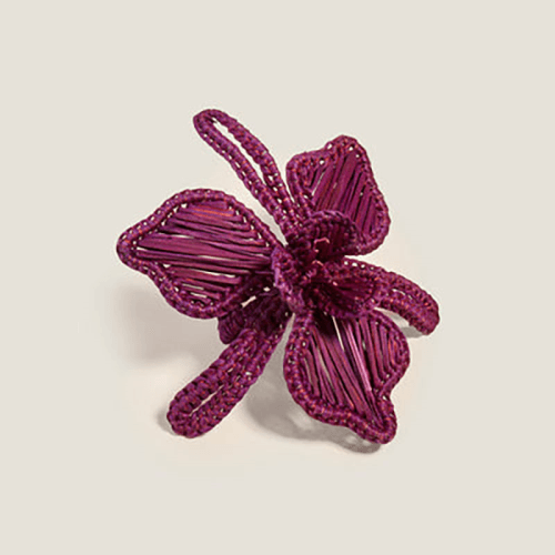 Image showing the Orchid Set of 4 Napkin Rings, Mulberry product.