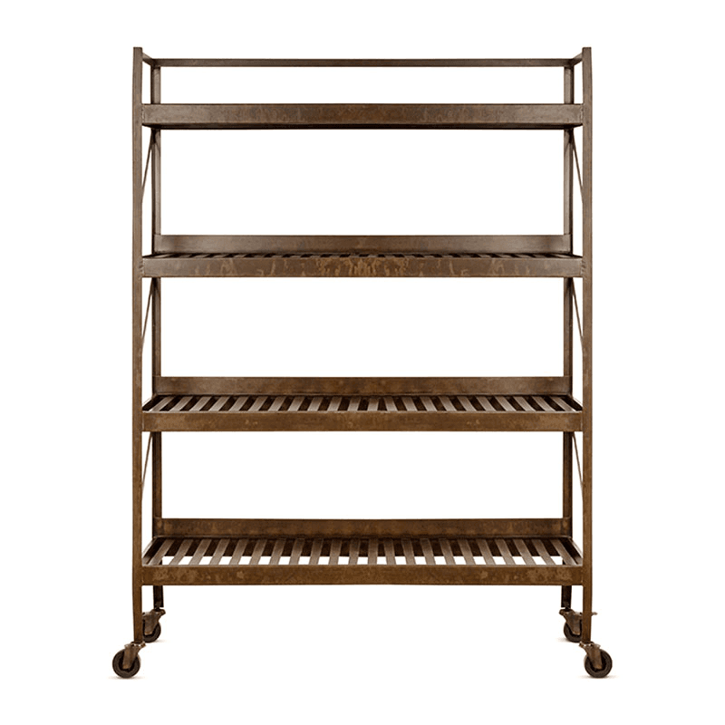 Umi Iron Shelf, H170 x W120cm, Rust