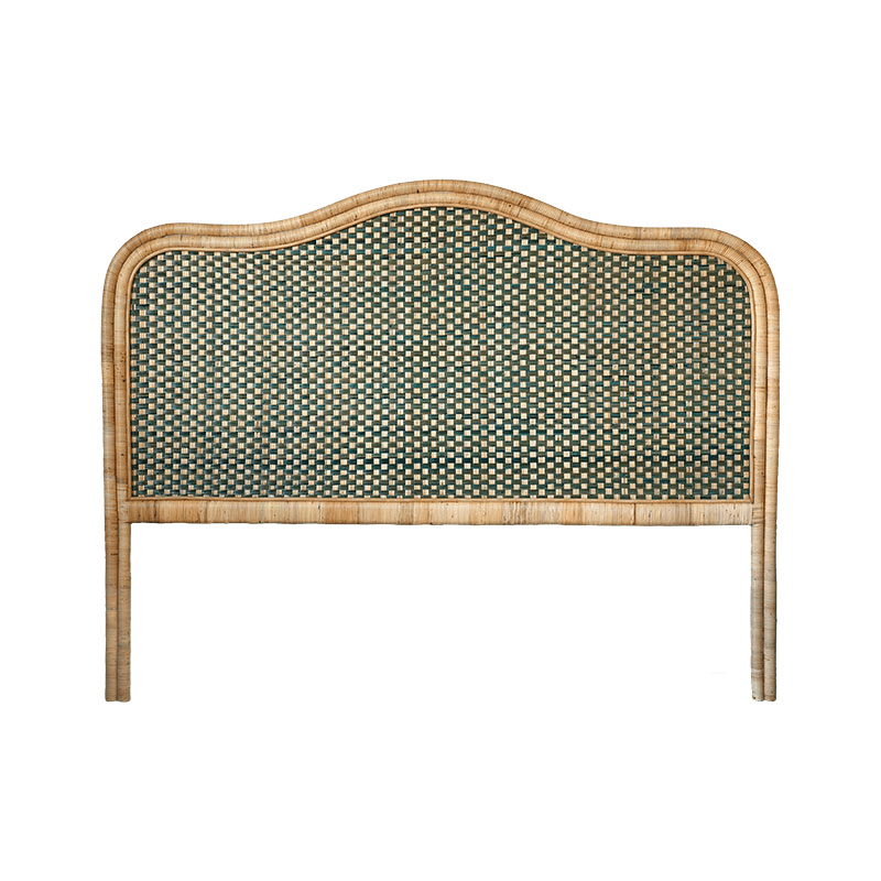 Rattan Super King Headboard, Green