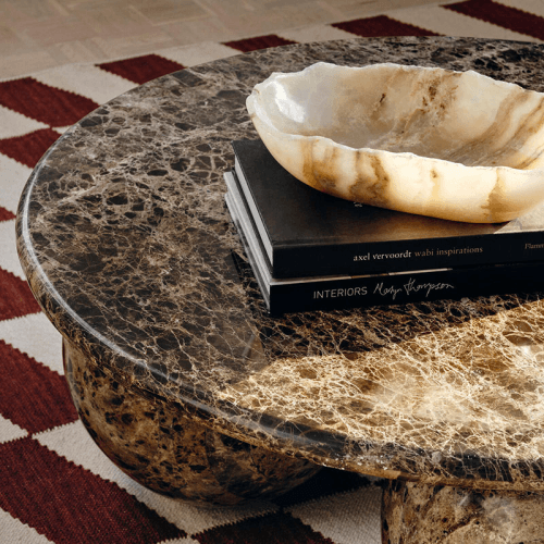 Image showing the Liston Onyx Bowl, H10 x W30 x D5.5cm, Cream product.