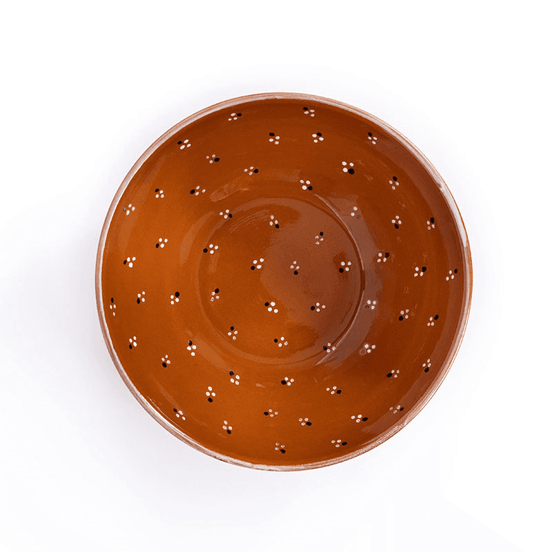 Dotty Large bowl, D22cm, Terracotta