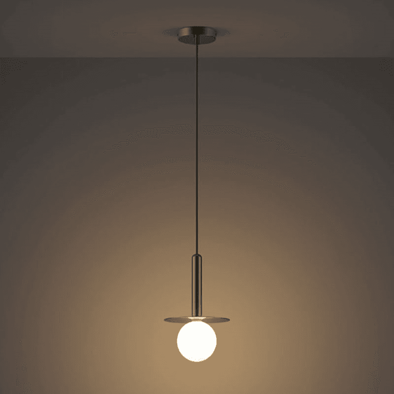 Disk Pendant Light, H206cm, Brass