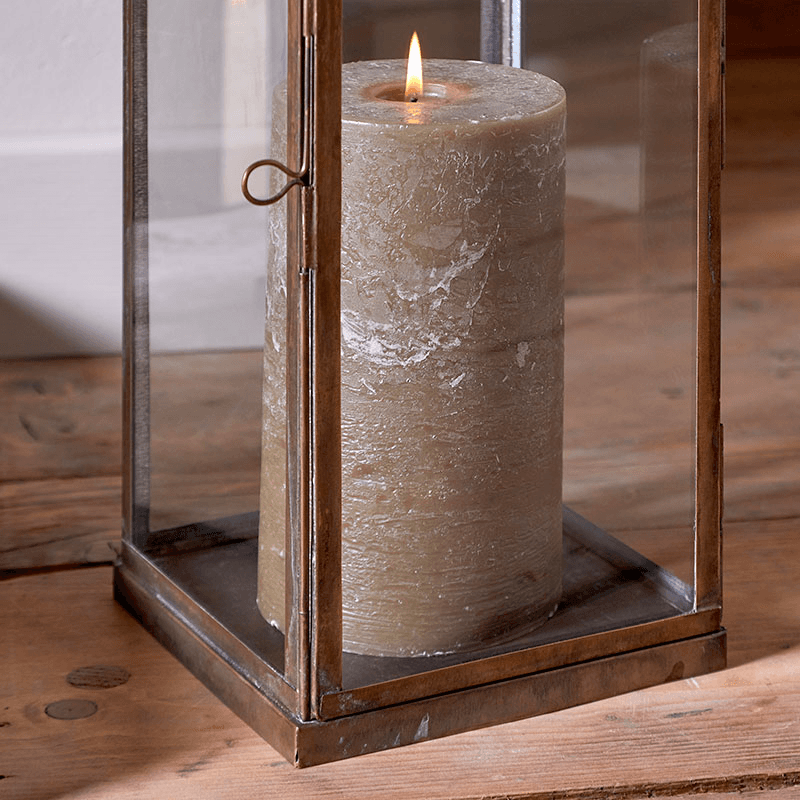 Nivas Lantern, H54cm, Antique Brass