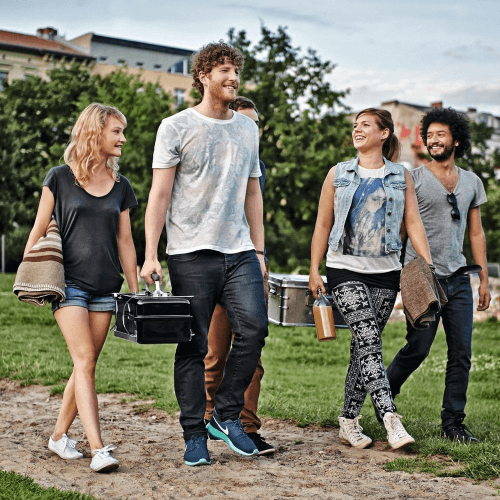 Image showing the Go-Anywhere Portable gas barbecue, H37 x W53 x D31cm, Black product.