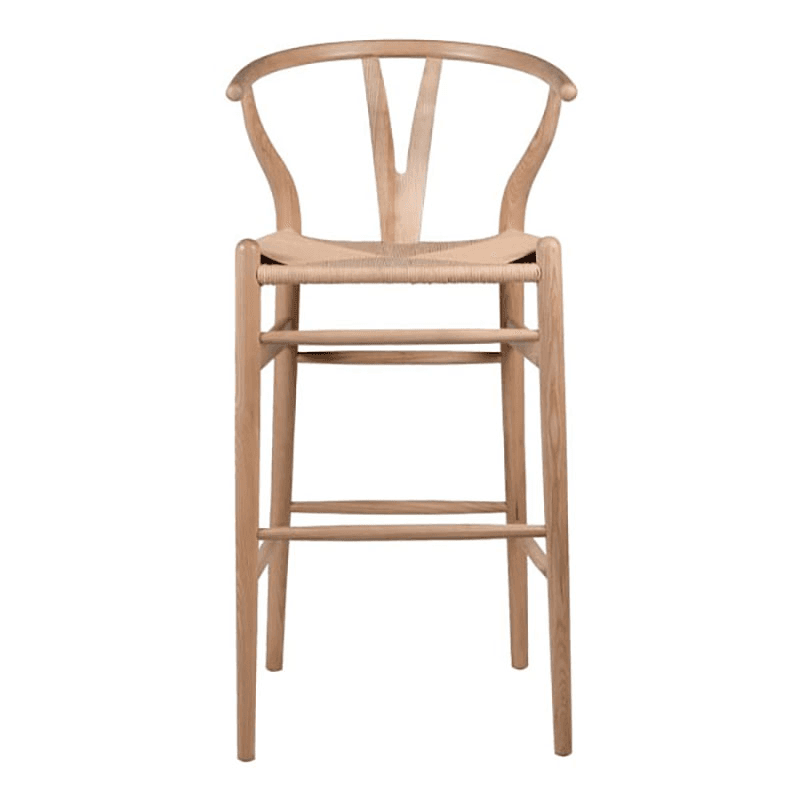 Open Back Stool, Natural