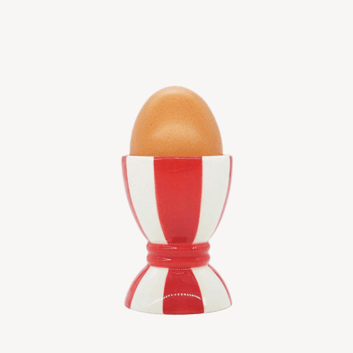 Image showing the Striped Egg Cup, Red product.