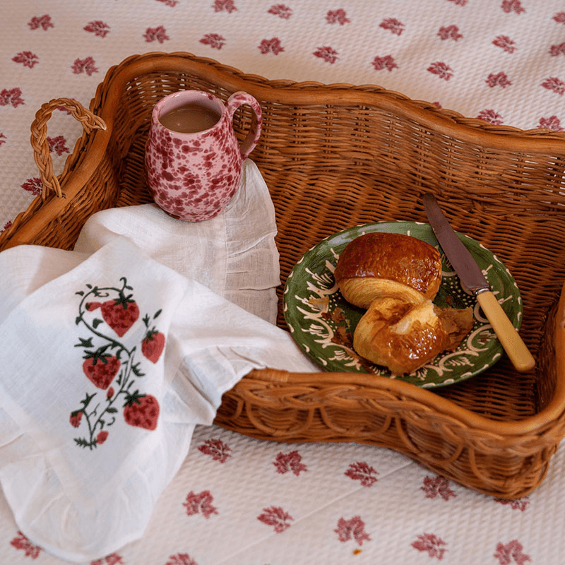 Hadley Rattan Tray, L53 x W40 x H10cm, Natural