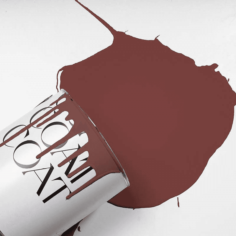 Flat Matt Wall & Ceiling Paint, The Old Corset Factory Dark Red Rust 2.5L