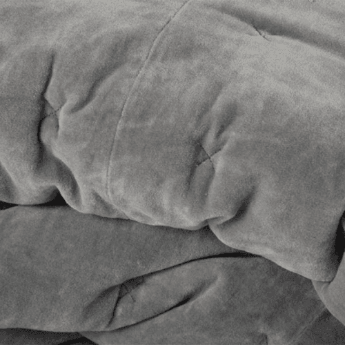 Image showing the Velvet Double / King Quilt, Grey product.
