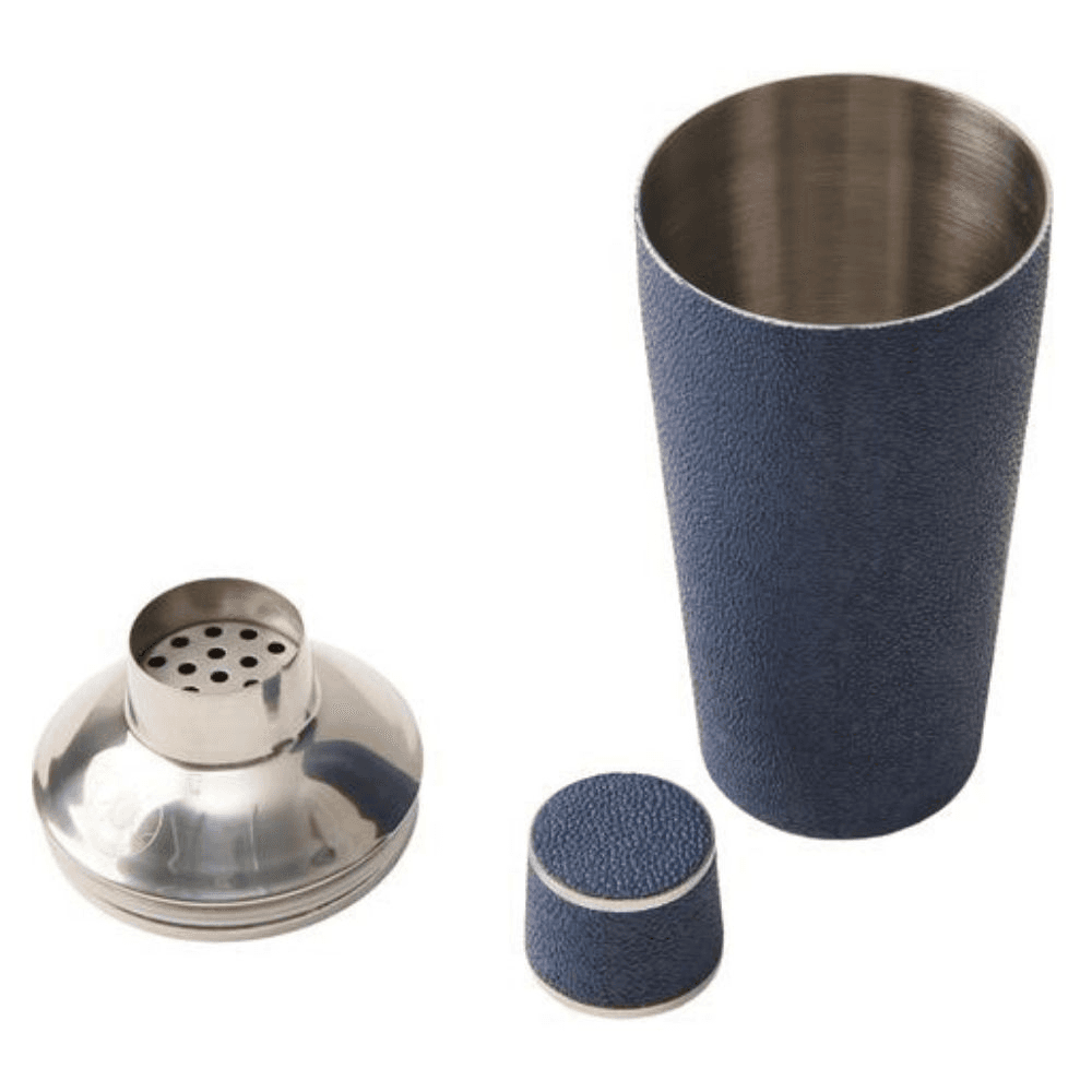 Cocktail Shaker, Nile Blue Shagreen