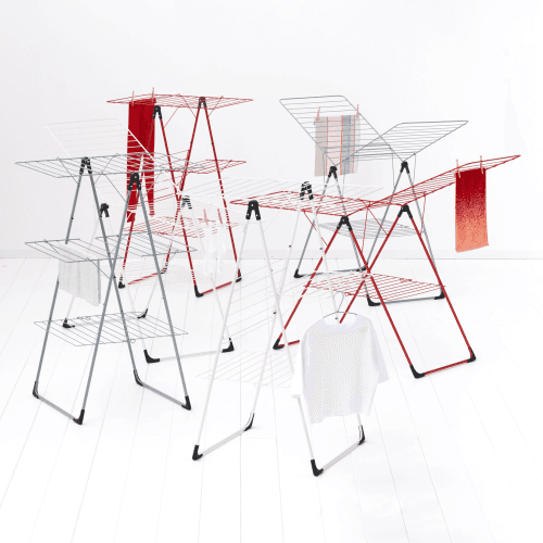 Image showing the Tower Drying rack, H135 x W67 x D5cm, Ivory product.