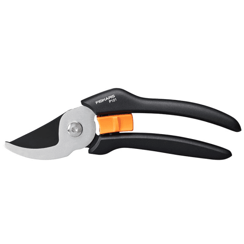 Image showing the Solid Bypass Pruner P121, Black/Orange/Silver product.
