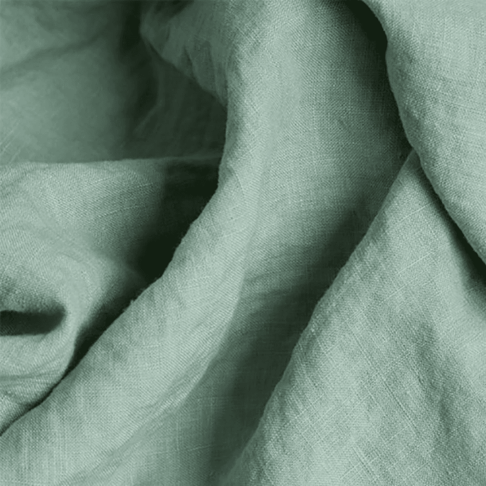 Sage Green Linen Duvet Cover, Double