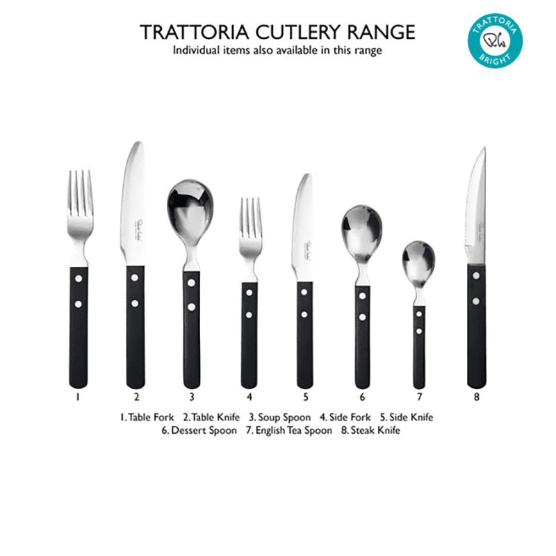 Trattoria Bright 24 Piece Cutlery Set