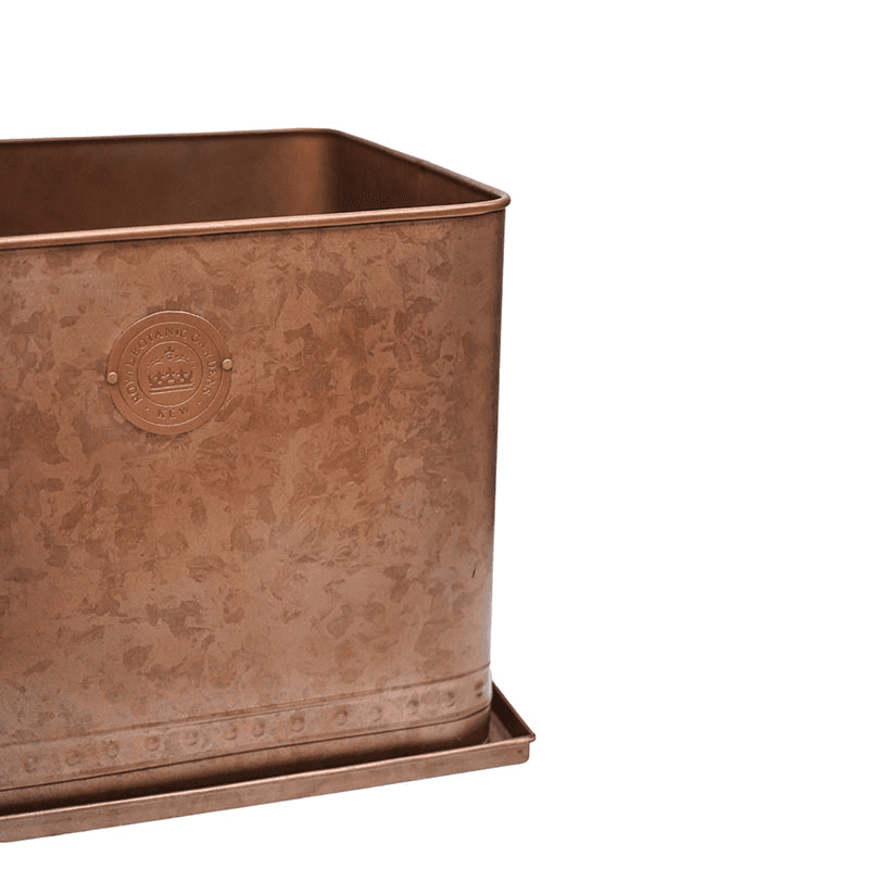 Kew Temperate House Regency Outdoor Planter, D38cm, Copper