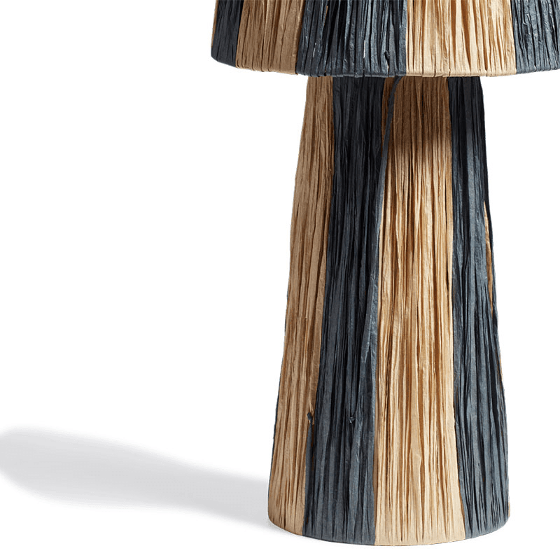 Bridget Table Lamp with Shade, H57cm, Warm Natural & Blue