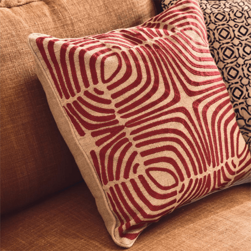 Image showing the Salvador Cushion Cover, 51 x 51cm, Red Madder product.
