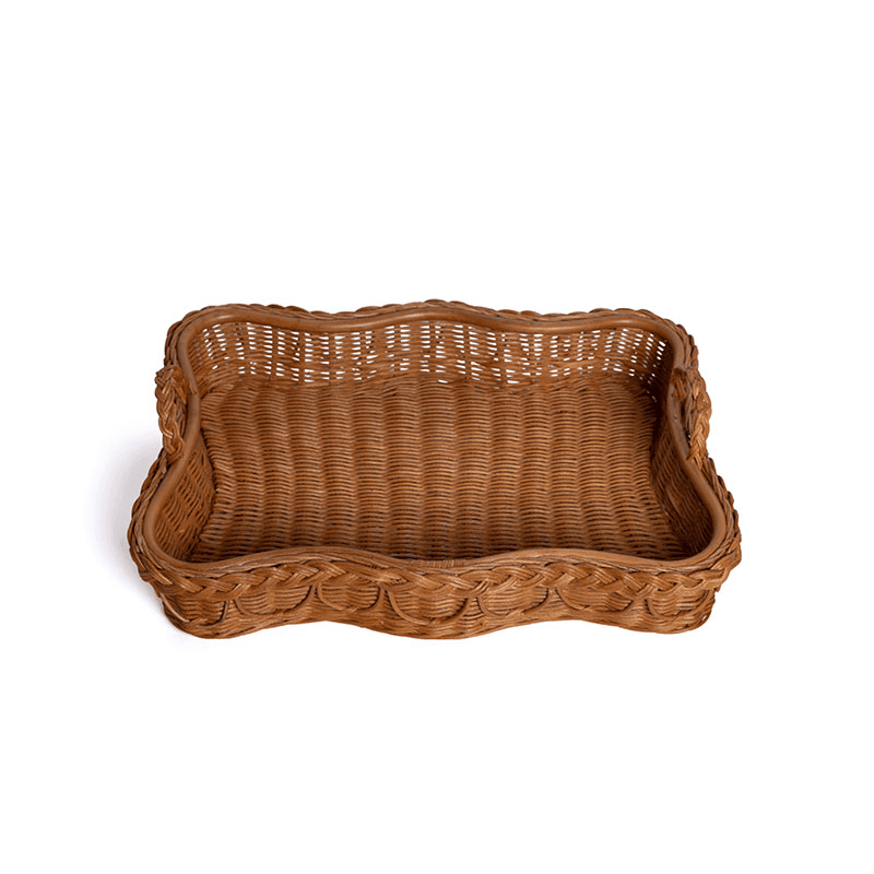 Hadley Rattan Tray, L53 x W40 x H10cm, Natural