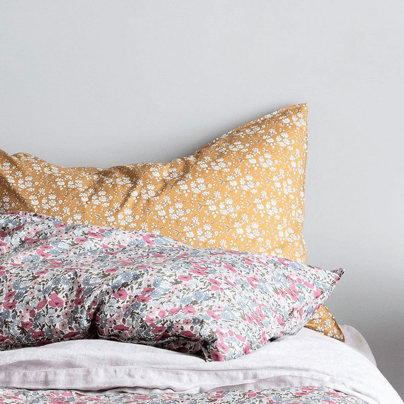 Capel Duvet Set, King, Mustard