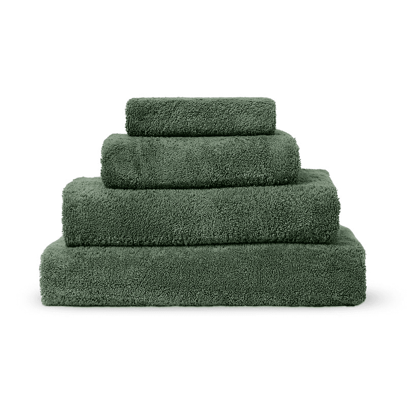 Plain Organic Cotton Hand Towel, Elm Green