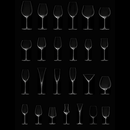 Enoteca Pair of Burgundy bowls, 75cl, Clear