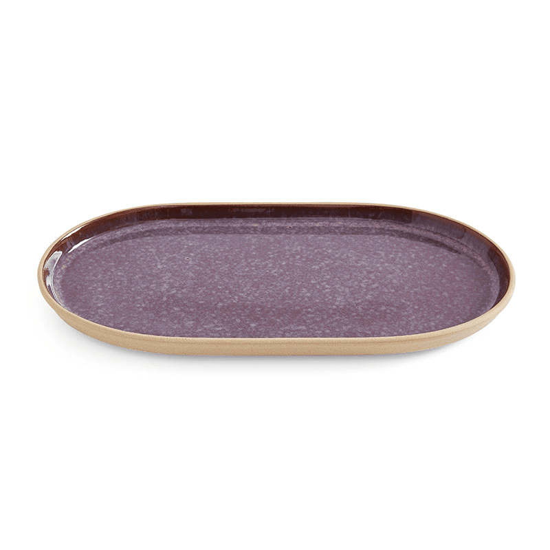 Minerals Oval Platter, L30.5 x W16cm, Amethyst