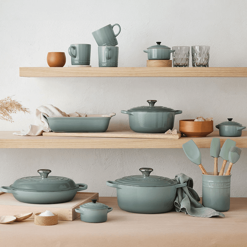 Stoneware Petite Casserole, 250ml, Sea Salt