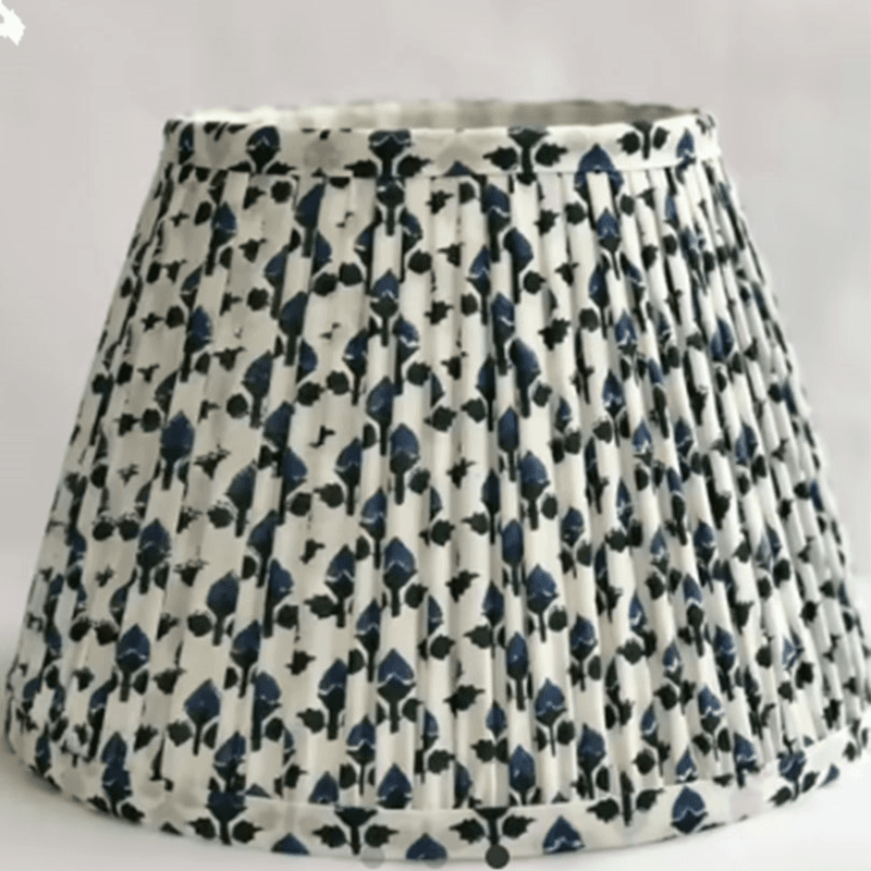 Bud Empire Lampshade, 10", Indigo