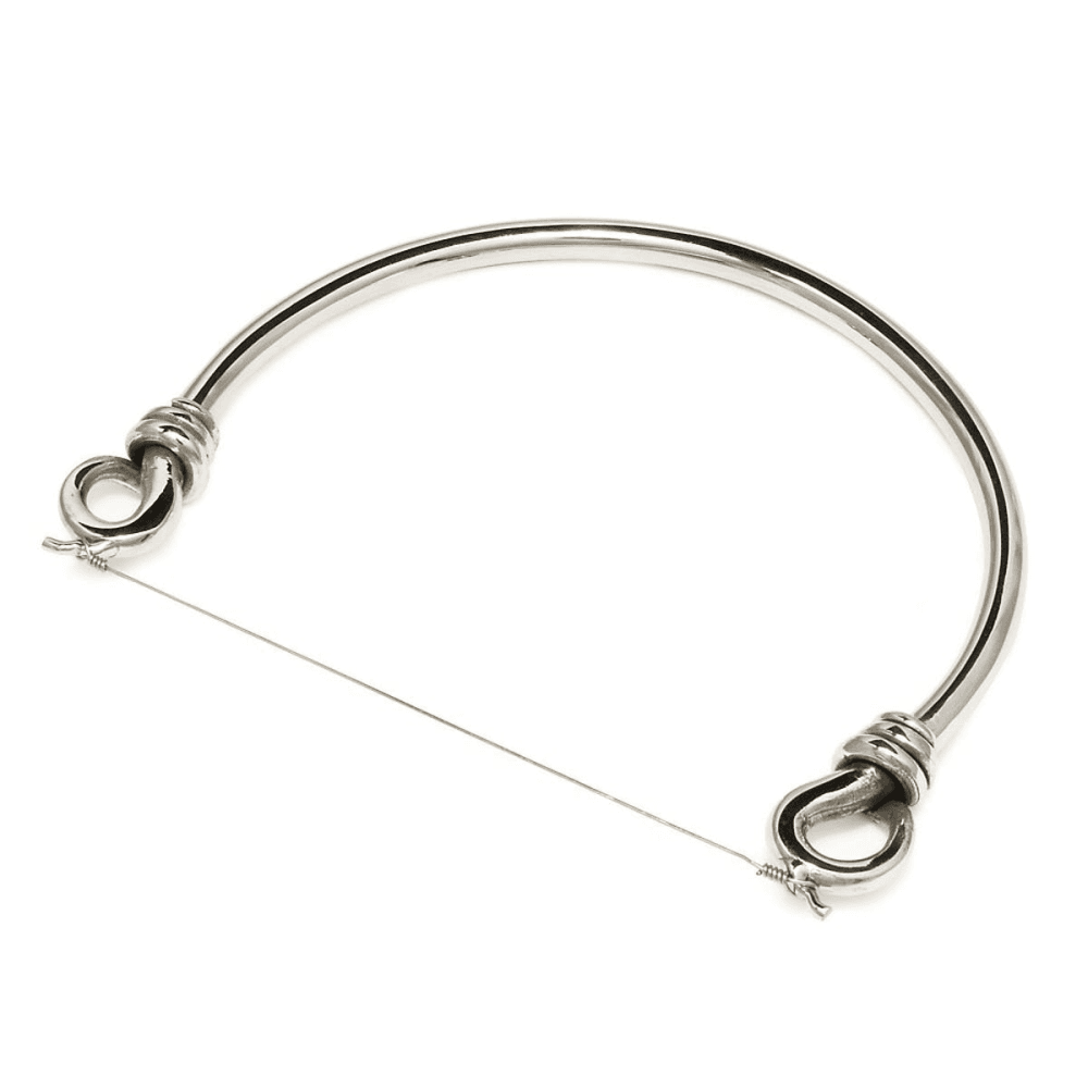 Polished Knot Cheese wire, 12 x 13cm, Silver Plate