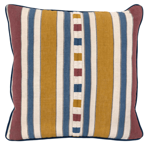 Image showing the Raya Cushion, 50 x 50cm, Blue Yellow product.